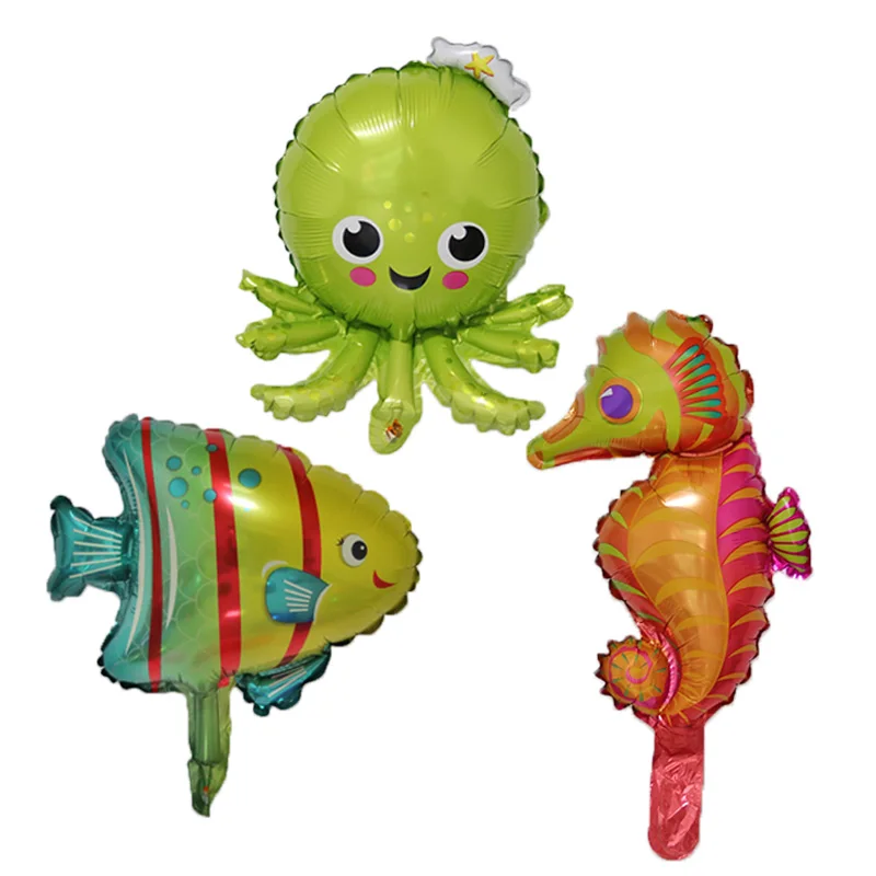 Fish Seahorse Octopus foil balloons birthday party dinner decoration ocean animal air ball holiday kids toy Children's day mini
Fish Seahorse Octopus foil balloons birthday party dinner decoration ocean animal air ball holiday kids toy Children's day mini