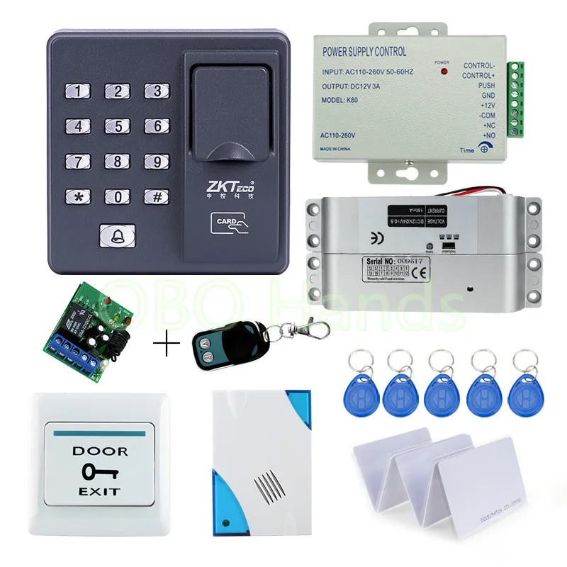 RFID reader Fingerprint Access Control system Electronic with Drop Bolt Lock +remote control+power supply+exit button+door bell
RFID reader Fingerprint Access Control system Electronic with Drop Bolt Lock +remote control+power supply+exit button+door bell