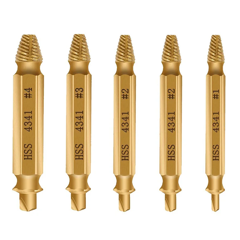 HHO-5 Pcs High Speed Steel Screw Remover, Damaged Screwdriver Set, Screw Remover Set, Screw Extractor Set, Screw Extractor Kit
HHO-5 Pcs High Speed Steel Screw Remover, Damaged Screwdriver Set, Screw Remover Set, Screw Extractor Set, Screw Extractor Kit