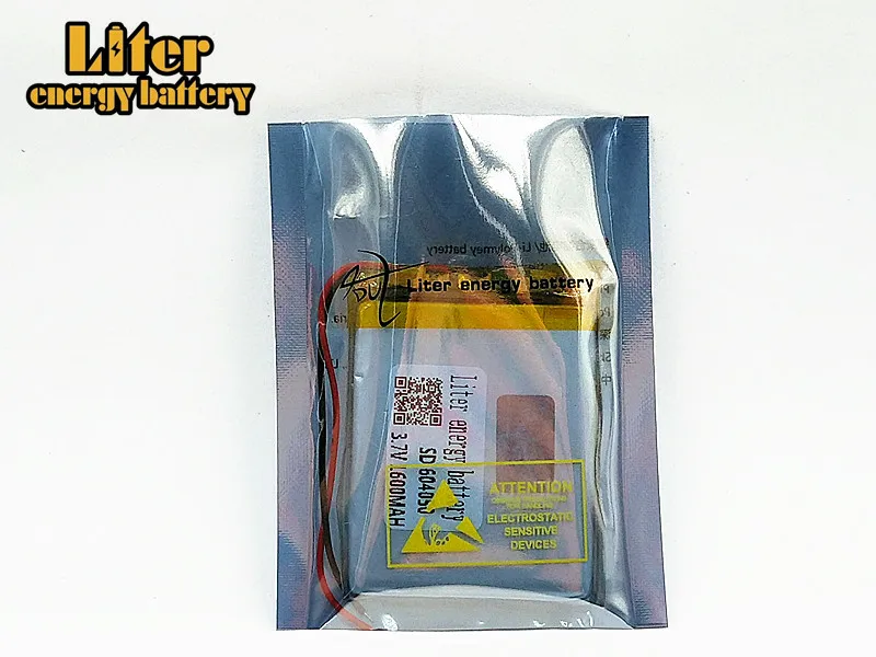 3.7V 1600mAh 604050 Lithium Polymer Li-Po Rechargeable Battery Li cells For Toy MP3 MP4 MP5 GPS Power Bank Speaker Tablet DIY |