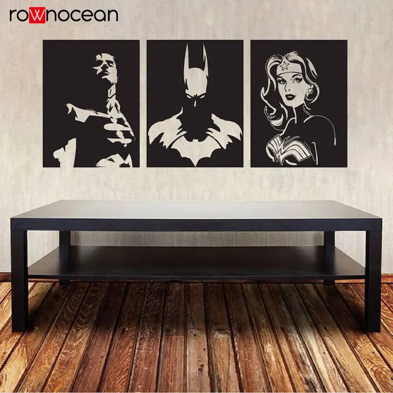 Super Hero Wall Decal Batman Superman Wonder Woman Comics Wall Sticker Justice League Vinyl Removable DC Comic Books Decal 3369
Super Hero Wall Decal Batman Superman Wonder Woman Comics Wall Sticker Justice League Vinyl Removable DC Comic Books Decal 3369