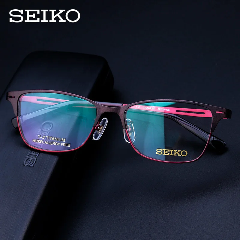 SEIKO Titanium Reading Glasses Frame for Women Big Lenses Optical Frame for Progressive Multifocal Women Myopia Eyeglasses
SEIKO Titanium Reading Glasses Frame for Women Big Lenses Optical Frame for Progressive Multifocal Women Myopia Eyeglasses