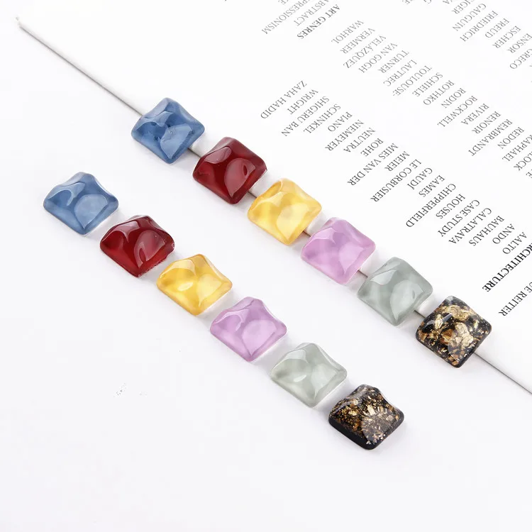Retro Resin Square Wave Ripple Flat Back Earring Patch DIY Handmade Jewelry Accessories Material 8pcs
Retro Resin Square Wave Ripple Flat Back Earring Patch DIY Handmade Jewelry Accessories Material 8pcs