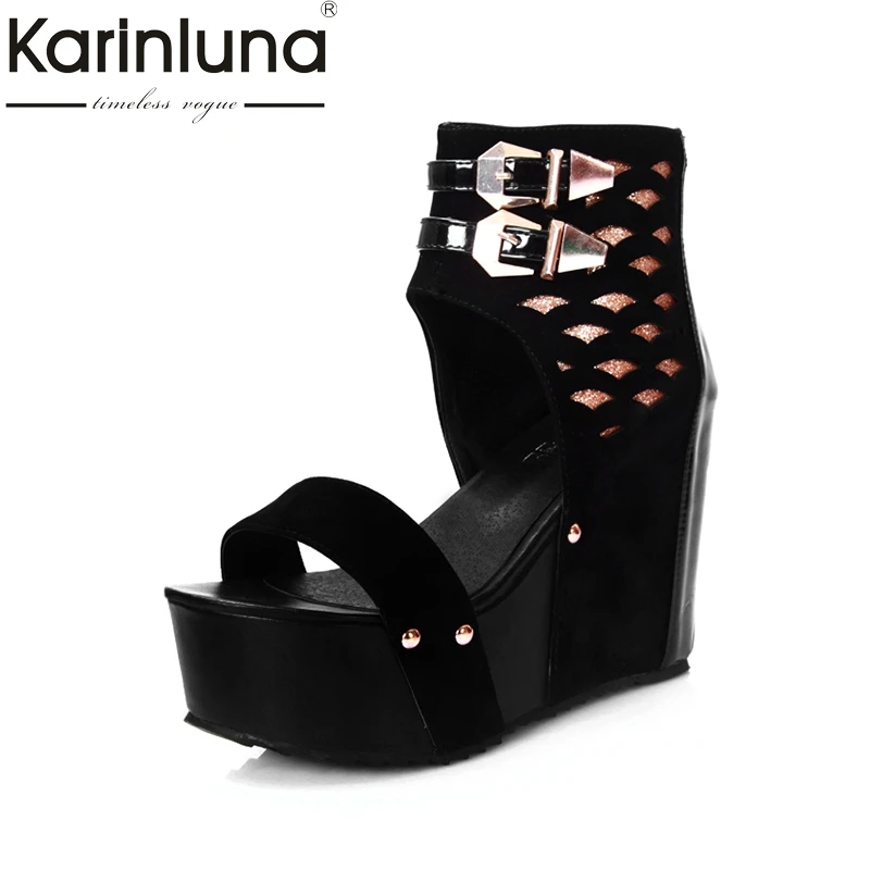 Karinluna 2018 Size 34-39 Women Sandals Wedge High Heels Zip Up Shoes Woman Black Red Platform Woman Shoes
Karinluna 2018 Size 34-39 Women Sandals Wedge High Heels Zip Up Shoes Woman Black Red Platform Woman Shoes