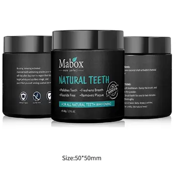 60g Tooth Whitening Powder Activated Charcoal Natural Teeth Whitening Charcoal Powder Tartar Stain Removal Tooth Cleaner
60g Tooth Whitening Powder Activated Charcoal Natural Teeth Whitening Charcoal Powder Tartar Stain Removal Tooth Cleaner