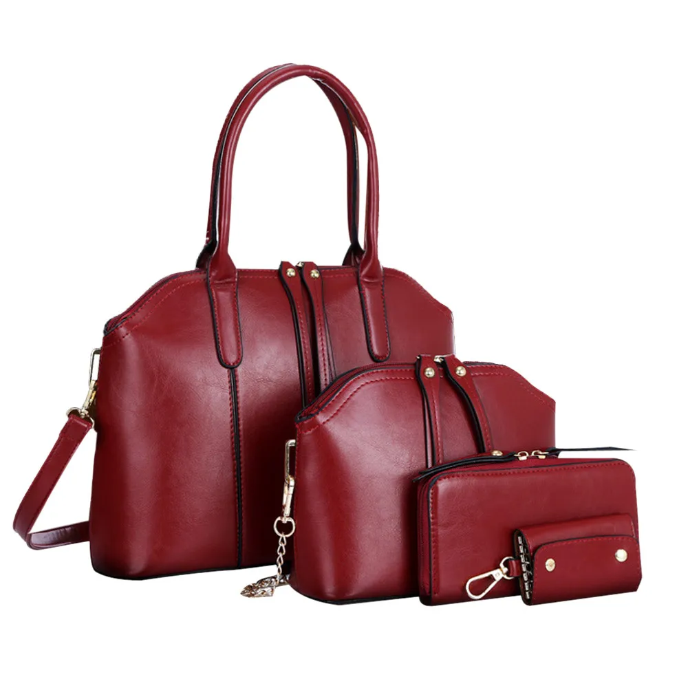 2019 High Quality Shoulder Bag 4 Pcs /1 Set Women Lady Fashion Handbag Shoulder Bags Tote Purse Messenger Satchel Set #Zer
2019 High Quality Shoulder Bag 4 Pcs /1 Set Women Lady Fashion Handbag Shoulder Bags Tote Purse Messenger Satchel Set #Zer