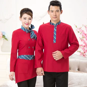 Hotel Uniform Autumn Winter Clothing Store Restaurant Hot Pot Coffee Waiter Overalls Long Sleeved Restaurant J051
Hotel Uniform Autumn Winter Clothing Store Restaurant Hot Pot Coffee Waiter Overalls Long Sleeved Restaurant J051