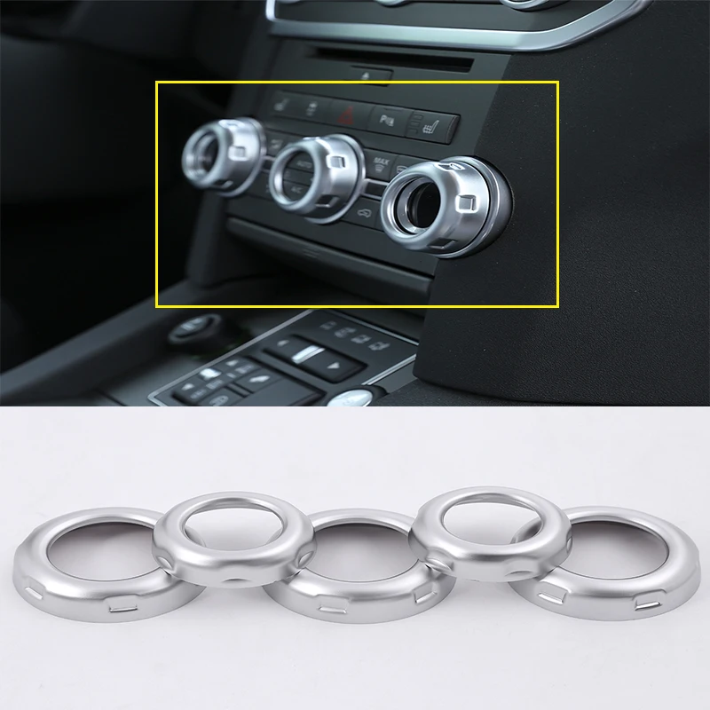 5Pcs Chrome Volume and Air Conditioning Knobs Trim For Land Rover Discovery 4 LR4 Range Rover Sport Freelander 2 Car Accessories
5Pcs Chrome Volume and Air Conditioning Knobs Trim For Land Rover Discovery 4 LR4 Range Rover Sport Freelander 2 Car Accessories