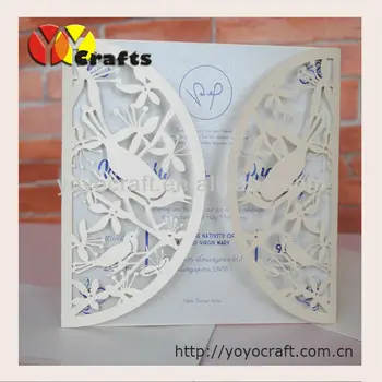 Hot sell laser cut love bird Hollow Pattern Wedding Invitations Cards with Inner paper Envelopes and Seal
Hot sell laser cut love bird Hollow Pattern Wedding Invitations Cards with Inner paper Envelopes and Seal