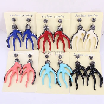5Pairs ZYZ296-8364 pave crystal rhinestone branch shell pendant dangle earrings for women jewelry
5Pairs ZYZ296-8364 pave crystal rhinestone branch shell pendant dangle earrings for women jewelry