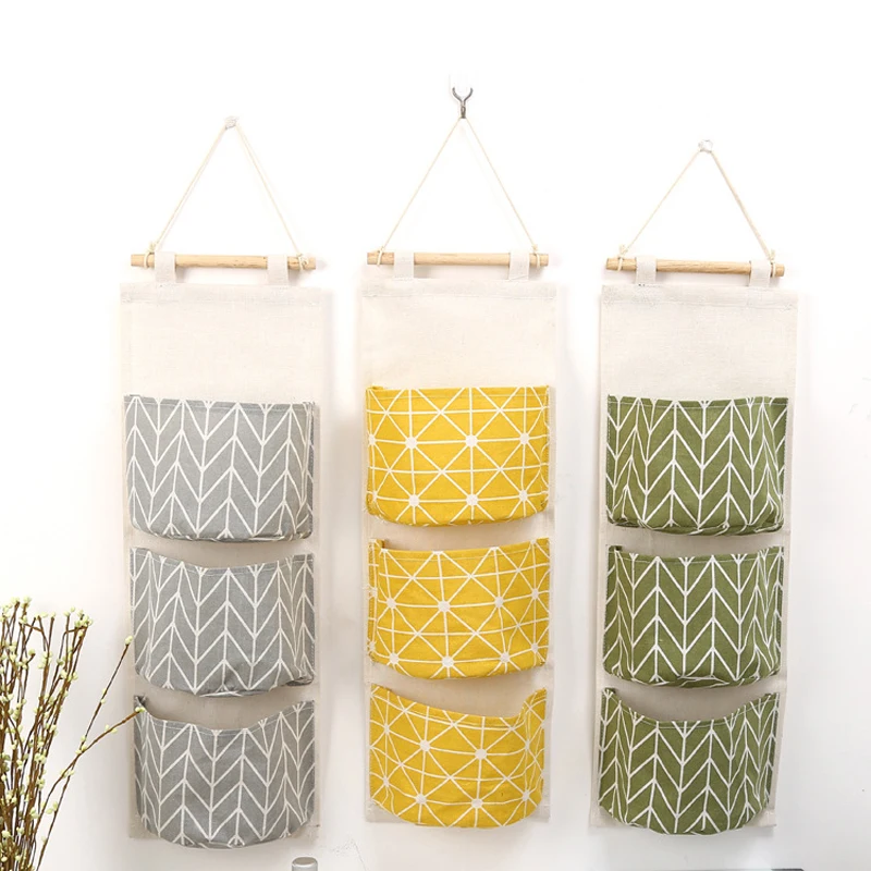 3 Pockets Linen Cotton Fabric Wall Door Wardrobe Hanging Storage Bag Organizer Toys Pocket For Decoration Kitchen Bathroom 201
3 Pockets Linen Cotton Fabric Wall Door Wardrobe Hanging Storage Bag Organizer Toys Pocket For Decoration Kitchen Bathroom 201
