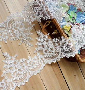 1Yard/Lot 21cm Wide White Flower Lace Ribbons Arm Gusset Wedding Bridal Dress Sewing Decoration Floral Lace Trim Accessory
1Yard/Lot 21cm Wide White Flower Lace Ribbons Arm Gusset Wedding Bridal Dress Sewing Decoration Floral Lace Trim Accessory