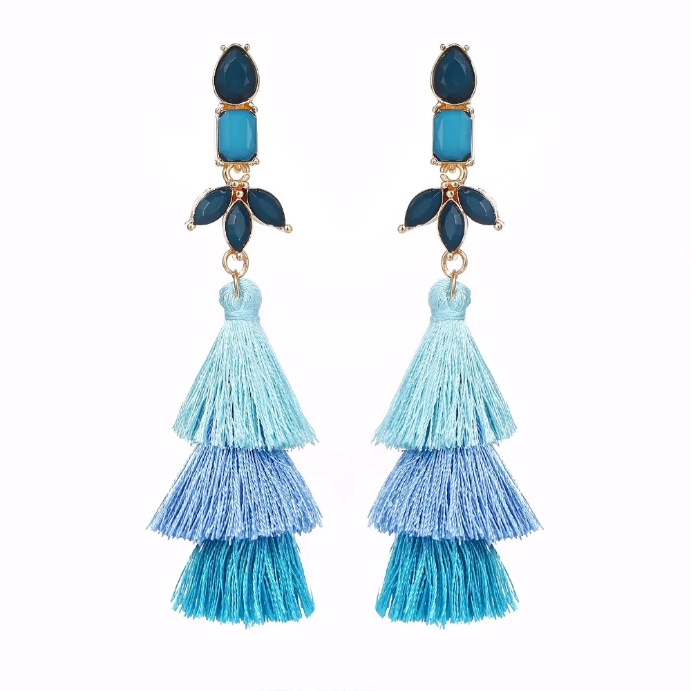 17KM Fashion Long Tassel Earrings For Women Colorful Resin Stone Dangle Earring Brincos Female Statement Bohemian Jewelry 2018
17KM Fashion Long Tassel Earrings For Women Colorful Resin Stone Dangle Earring Brincos Female Statement Bohemian Jewelry 2018