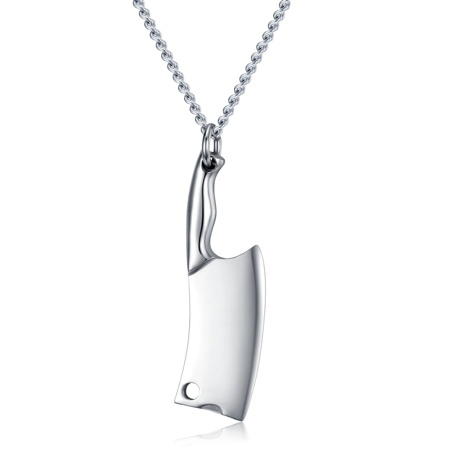 Personality Punk Stainless Steel Hunting Knife Man Pendant Necklace Mini Size Colorful Plated Jewelry Gift 316L Steel Link Chain
Personality Punk Stainless Steel Hunting Knife Man Pendant Necklace Mini Size Colorful Plated Jewelry Gift 316L Steel Link Chain