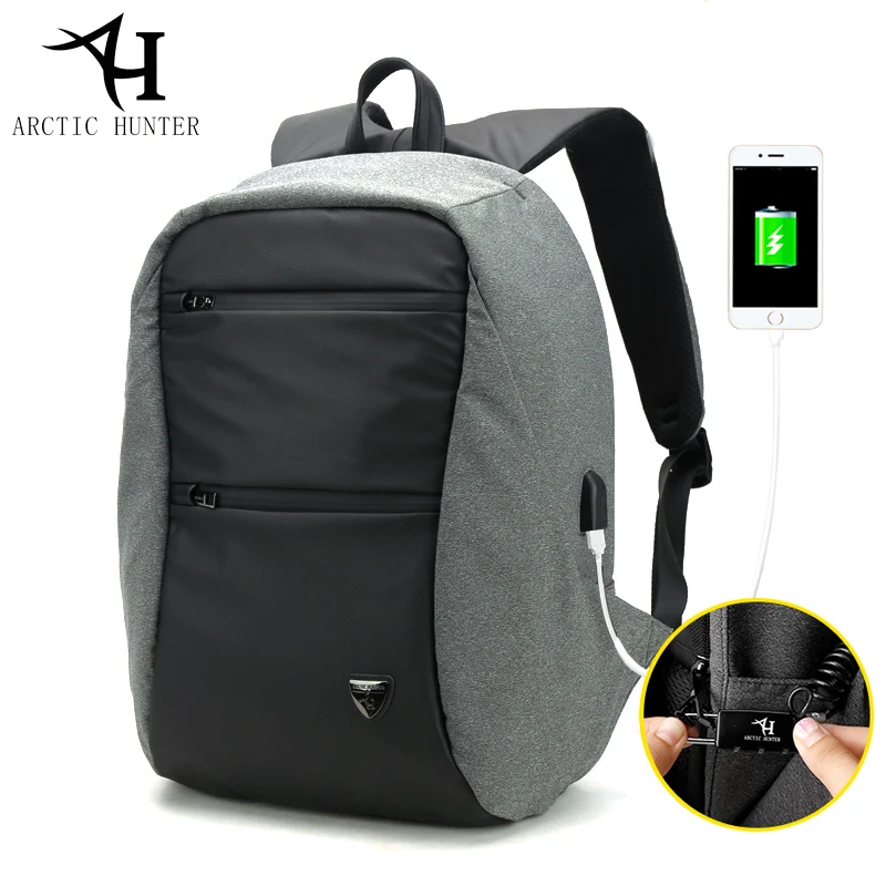 Мужской рюкзак для ноутбука TSA с защитой от кражи и usb-зарядкой D0109 | Багаж сумки