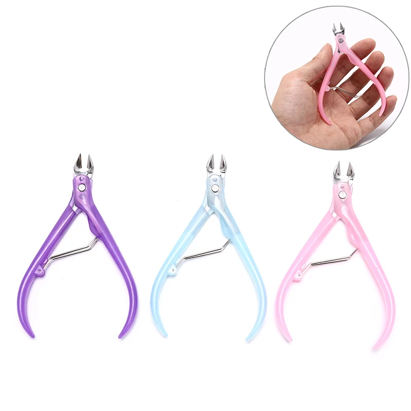 1Pc 10.5cm x 5.5cm Manicure plastic handle Scissors Nail Cuticle Clippers blue/pink/purple
1Pc 10.5cm x 5.5cm Manicure plastic handle Scissors Nail Cuticle Clippers blue/pink/purple