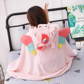 Cartoon Unicorn Soft Hooded Cloak Air Condition Blanket Plush Toy Girls Birthday Christmas Gift #1052
Cartoon Unicorn Soft Hooded Cloak Air Condition Blanket Plush Toy Girls Birthday Christmas Gift #1052