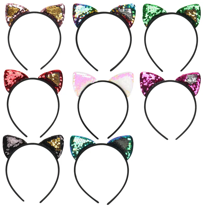2pcs/pack Glitter Can flip Sequins Cat Ear Hairband Headband Hair Hoop for Women Cat Ear Hair Bands Headdress Girls Gifts
2pcs/pack Glitter Can flip Sequins Cat Ear Hairband Headband Hair Hoop for Women Cat Ear Hair Bands Headdress Girls Gifts
