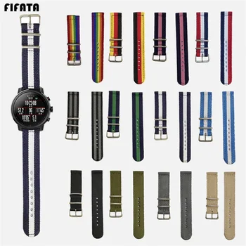 FIFATA Smart Watch Band Nylon Canvas Strap For Garmin Vivoactive3 Watchband For Amazfit Bip For Samsung For Huawei 18/20/22/24mm
FIFATA Smart Watch Band Nylon Canvas Strap For Garmin Vivoactive3 Watchband For Amazfit Bip For Samsung For Huawei 18/20/22/24mm