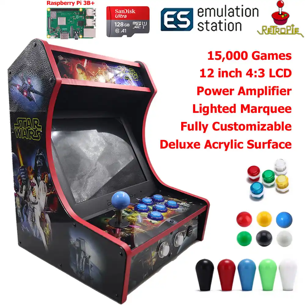 Rac B300 128gb Mini Bartop Arcade Joystick Game Machine Cabinet