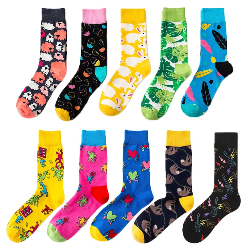 5Pairs/Pack Knit Cotton Socks European and American Abstract Painting Socks Fashion High Quality Women Plus Size Sports Socks
5Pairs/Pack Knit Cotton Socks European and American Abstract Painting Socks Fashion High Quality Women Plus Size Sports Socks