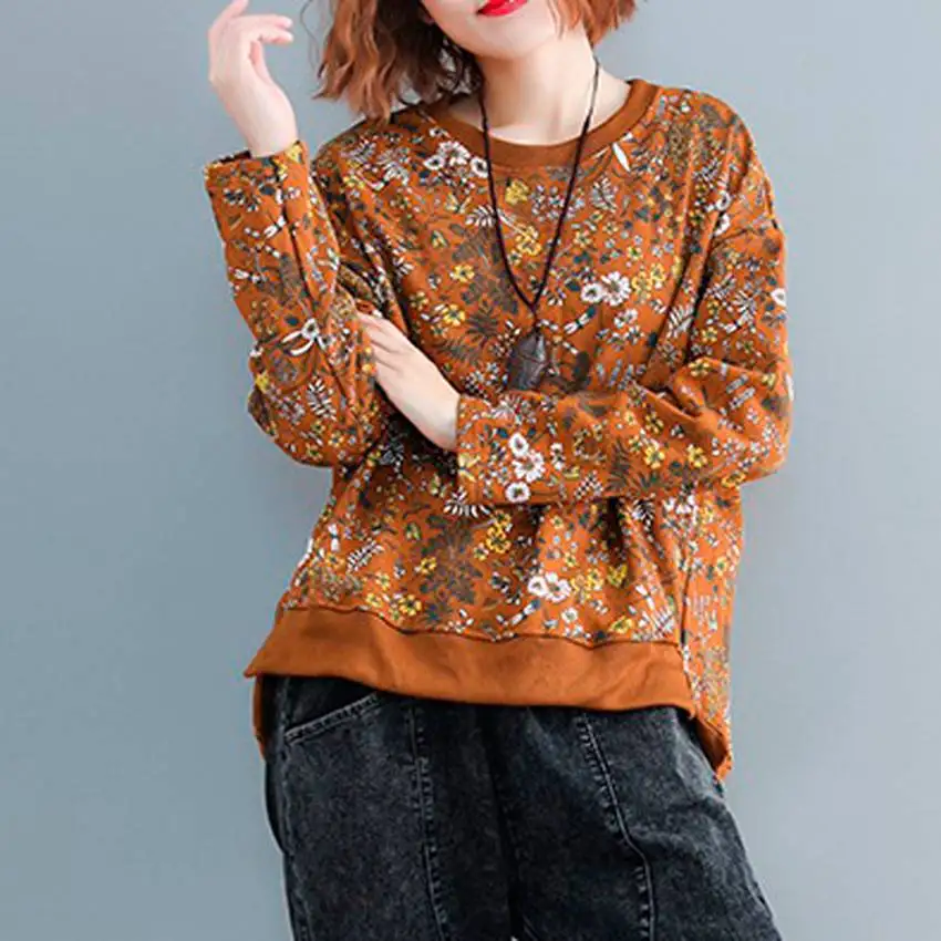 Mferlier Women Winter Sweatshirt Casual Long Sleeve Floral Pullover Hoodies Sweatshirts Women Tops Plus Size Sweatshirt
Mferlier Women Winter Sweatshirt Casual Long Sleeve Floral Pullover Hoodies Sweatshirts Women Tops Plus Size Sweatshirt