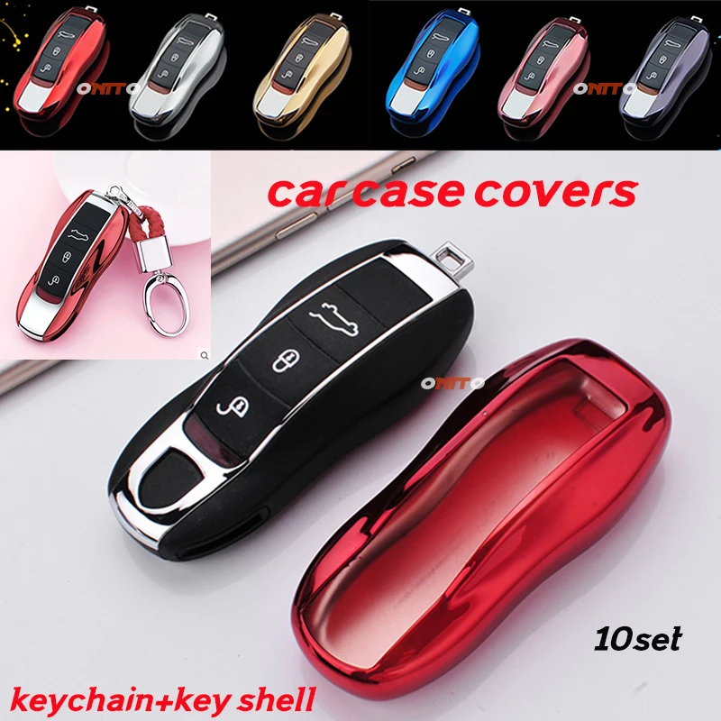 Car decoration 10set 6colors Car key case covers Remote smart 3 buttons TPU key shell covers For Porsche cayenne 996 boxster 981
Car decoration 10set 6colors Car key case covers Remote smart 3 buttons TPU key shell covers For Porsche cayenne 996 boxster 981