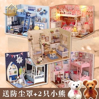 XXXG DIY cabin kitten diaries hand assembled toy house building model to send a birthday gift for male and female 
XXXG DIY cabin kitten diaries hand assembled toy house building model to send a birthday gift for male and female