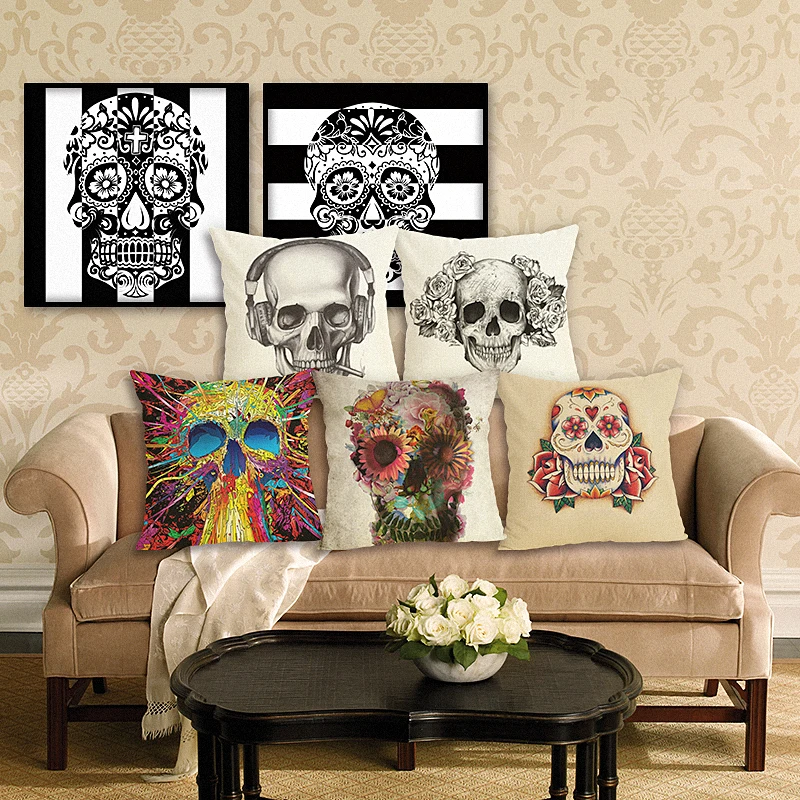 New Home Decor Pillowcase Skeleton Cushion Cover Linen Cushion Case Chair Sofa Home Decor Throw Pillow Cover 45x45cm
New Home Decor Pillowcase Skeleton Cushion Cover Linen Cushion Case Chair Sofa Home Decor Throw Pillow Cover 45x45cm