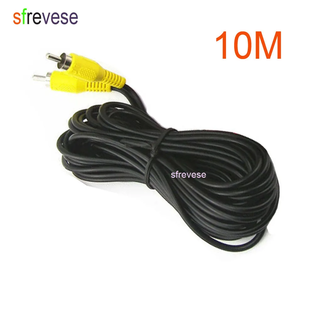 

30FT 10M AV To AV RCA to RCA AV Reverse Rear View Parking Camera Video Extension Cable For Long Truck Bus