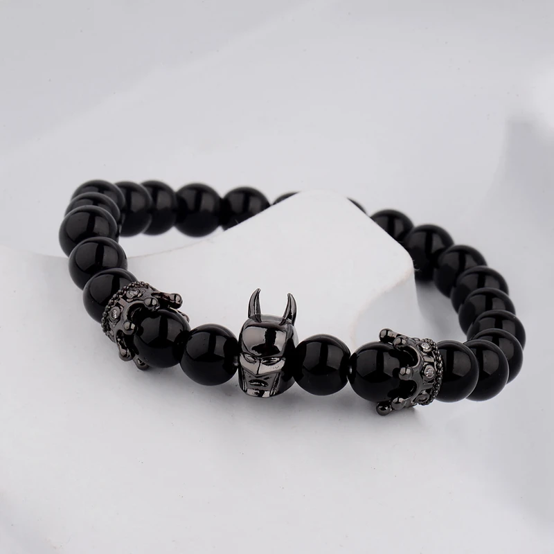 Amader Brand Charm Men's Bracelets Batman Micro Inlay Cubic Zirconia Leopard Head Beads Super Hero/ Skull Beads Cool Bracelet
Amader Brand Charm Men's Bracelets Batman Micro Inlay Cubic Zirconia Leopard Head Beads Super Hero/ Skull Beads Cool Bracelet