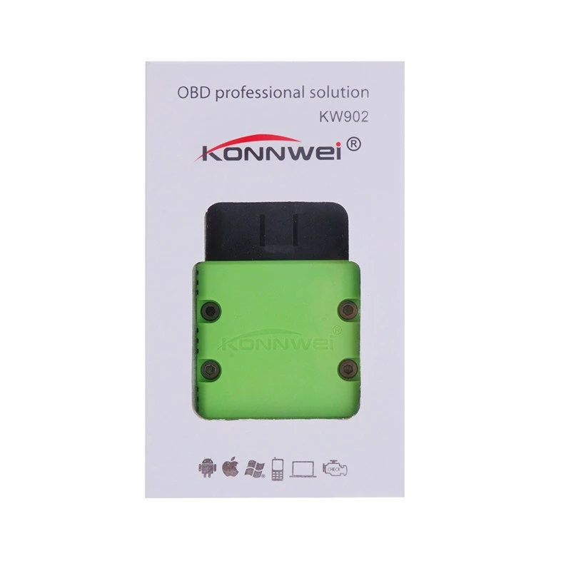 Obd2 диагностический инструмент KW902 ODB2 II сканер кода считыватель Android ELM327 obd2 Bluetooth