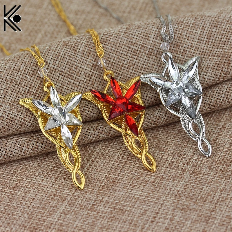 The Elves princess necklace fashion Arwen Evenstar crystal silver pendant for men and women Alloy Big Statement Necklace
The Elves princess necklace fashion Arwen Evenstar crystal silver pendant for men and women Alloy Big Statement Necklace