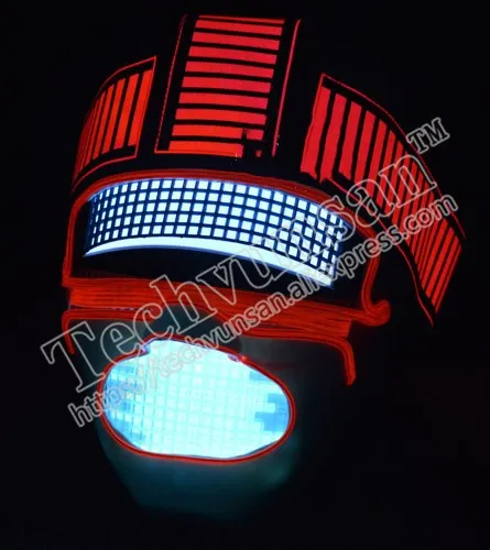 Free Shipping LED luminescent sound control music rhythm helmet Luminescent mask, hip-hop equipment, DJ division equipment
Free Shipping LED luminescent sound control music rhythm helmet Luminescent mask, hip-hop equipment, DJ division equipment