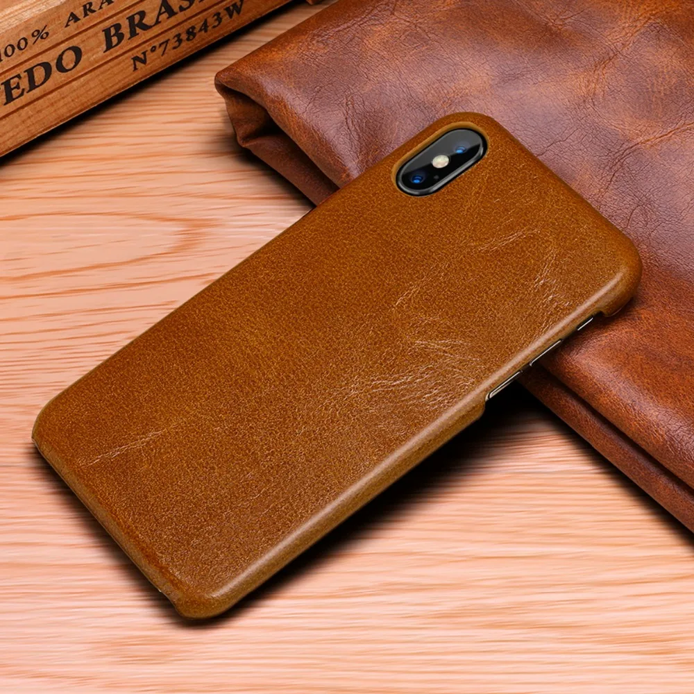 Genuine Leather Luxury Vintage oil wax Phone Back Cover shell for iPhone X Xs 8 Plus 8 7 Plus 7 6 6s Plus Cow Skin Cases Coque
Genuine Leather Luxury Vintage oil wax Phone Back Cover shell for iPhone X Xs 8 Plus 8 7 Plus 7 6 6s Plus Cow Skin Cases Coque
