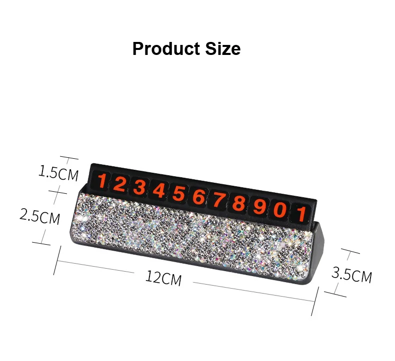Car-Styling-Crystal-Rhinestones-Temporary-Parking-Card-Phone-Number-Card-Plate-Telephone-Number-Card-Car-Sticker-9
