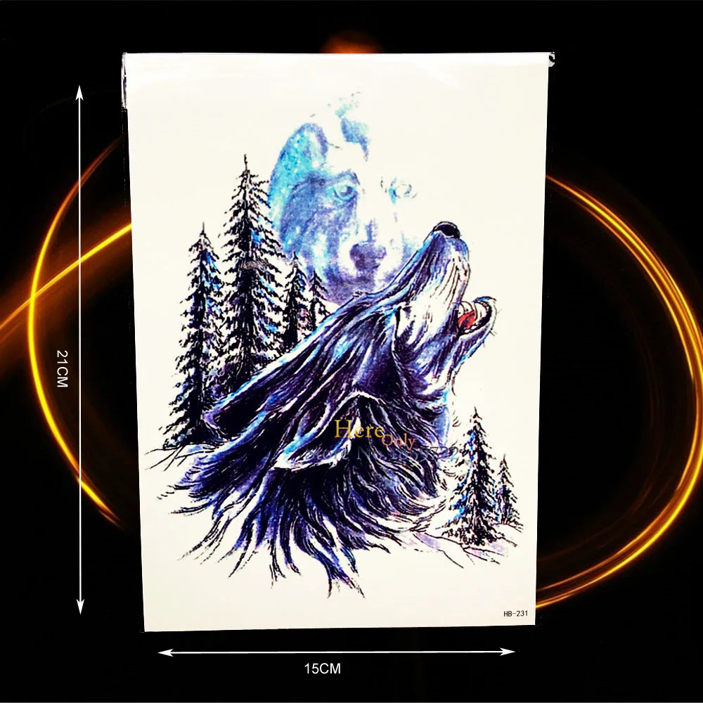 1PC New Large Wolf King Temporary Tattoo Stickers Man Body Art Beast Designs Tatoo HHB-231 Waterproof Fake Flash Tattoos Forest
1PC New Large Wolf King Temporary Tattoo Stickers Man Body Art Beast Designs Tatoo HHB-231 Waterproof Fake Flash Tattoos Forest