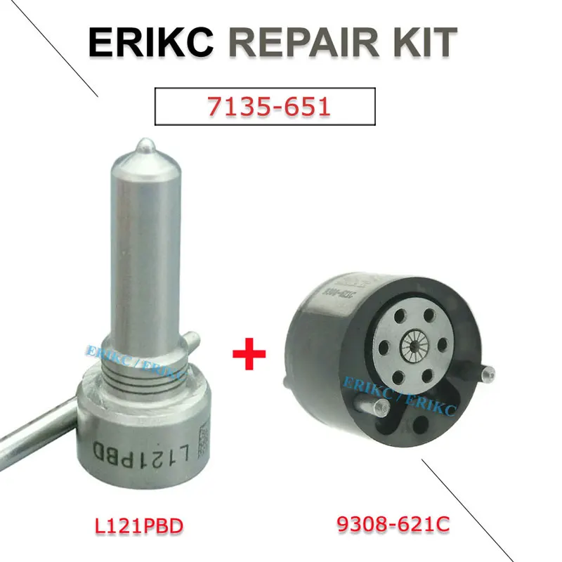 ERIKC 7135-651 топливный инжектор 2T1Q9F593AA RM2T1Q9F593AA, комплект сопел клапана управления L121PBD 9308-621C для DELPH1 FORD Focus
ERIKC 7135-651 топливный инжектор 2T1Q9F593AA RM2T1Q9F593AA, комплект сопел клапана управления L121PBD 9308-621C для DELPH1 FORD Focus