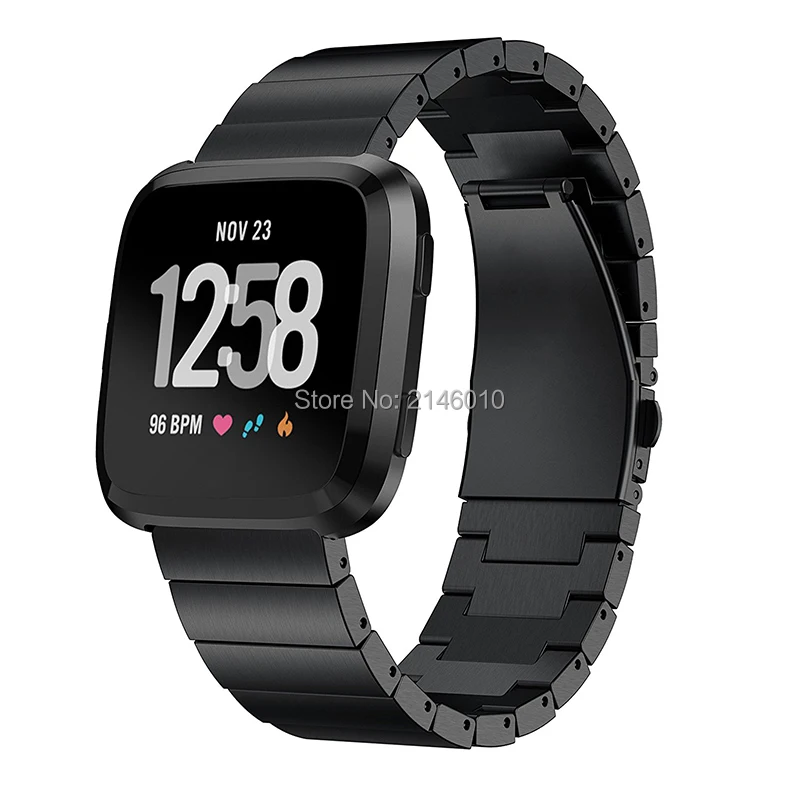 Ремешок из нержавеющей стали для наручных часов Fitbit Versa/Versa lite Edition/Versa Special Edition |