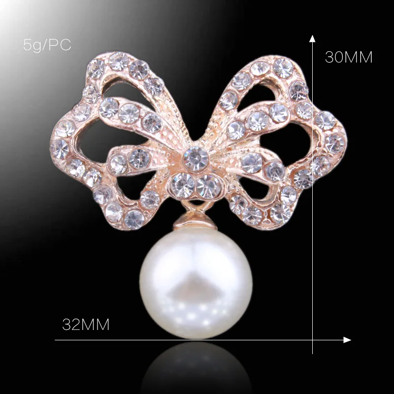 butterfly Pearl crystal button 1
