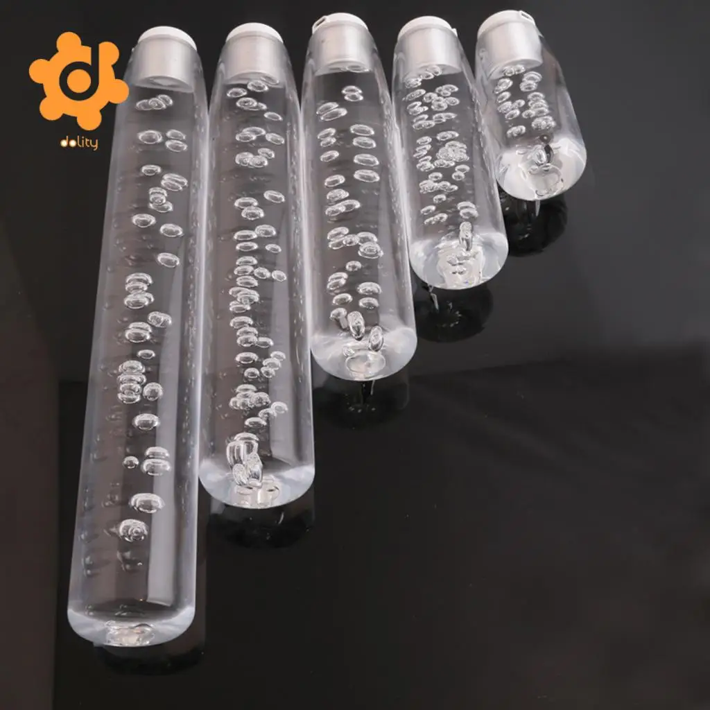 Blue LED Car Manual Gear Shift Lever Knob Head Shifter Crystal Bubble 15cm