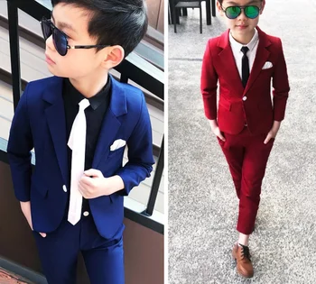 New Arrival 2019 Spring Wedding Suit for Boys Blazers Pants 2Pcs Formal Blazer Suit Children RED/BLUE Clothing Set 2-10Y Costume
New Arrival 2019 Spring Wedding Suit for Boys Blazers Pants 2Pcs Formal Blazer Suit Children RED/BLUE Clothing Set 2-10Y Costume
