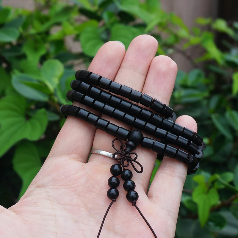 6mm * 108 * Natural Blck Wooden Beads / African Ebony Sandalwood / Japa Beads Mala Prayer Bracelet Necklace Loose round beads
6mm * 108 * Natural Blck Wooden Beads / African Ebony Sandalwood / Japa Beads Mala Prayer Bracelet Necklace Loose round beads