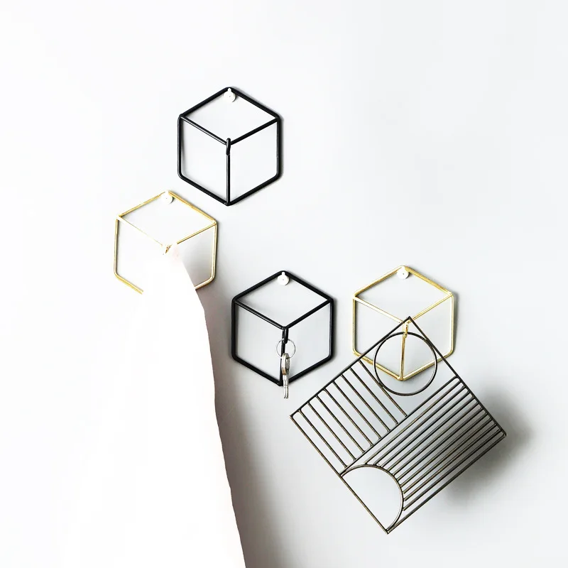 Nordic style Hexagon Design Gold Iron Art Storage Hook Minimalist Wall Key Holder Room Organizer Home Decor Coat Wall Hanger
Nordic style Hexagon Design Gold Iron Art Storage Hook Minimalist Wall Key Holder Room Organizer Home Decor Coat Wall Hanger