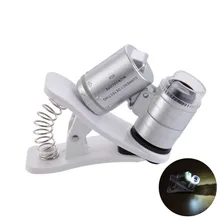 Universal Mobile Phone Microscope Macro Lens 60X Optical Zoom Magnifier Micro Camera Clip LED Lenses For iPhone SE 5S 6S Plus