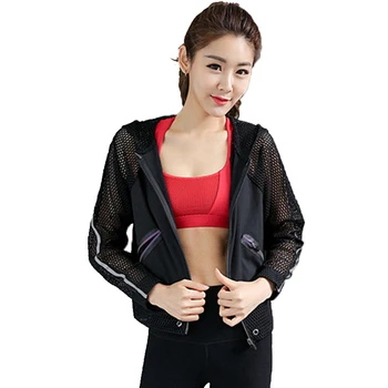 New Women's Sequins Sporting Shirts Long Sleeve Mesh Sportes Sweatshirt Fitness Zipper Pockets Jacket Sweatshirt Clothes
New Women's Sequins Sporting Shirts Long Sleeve Mesh Sportes Sweatshirt Fitness Zipper Pockets Jacket Sweatshirt Clothes