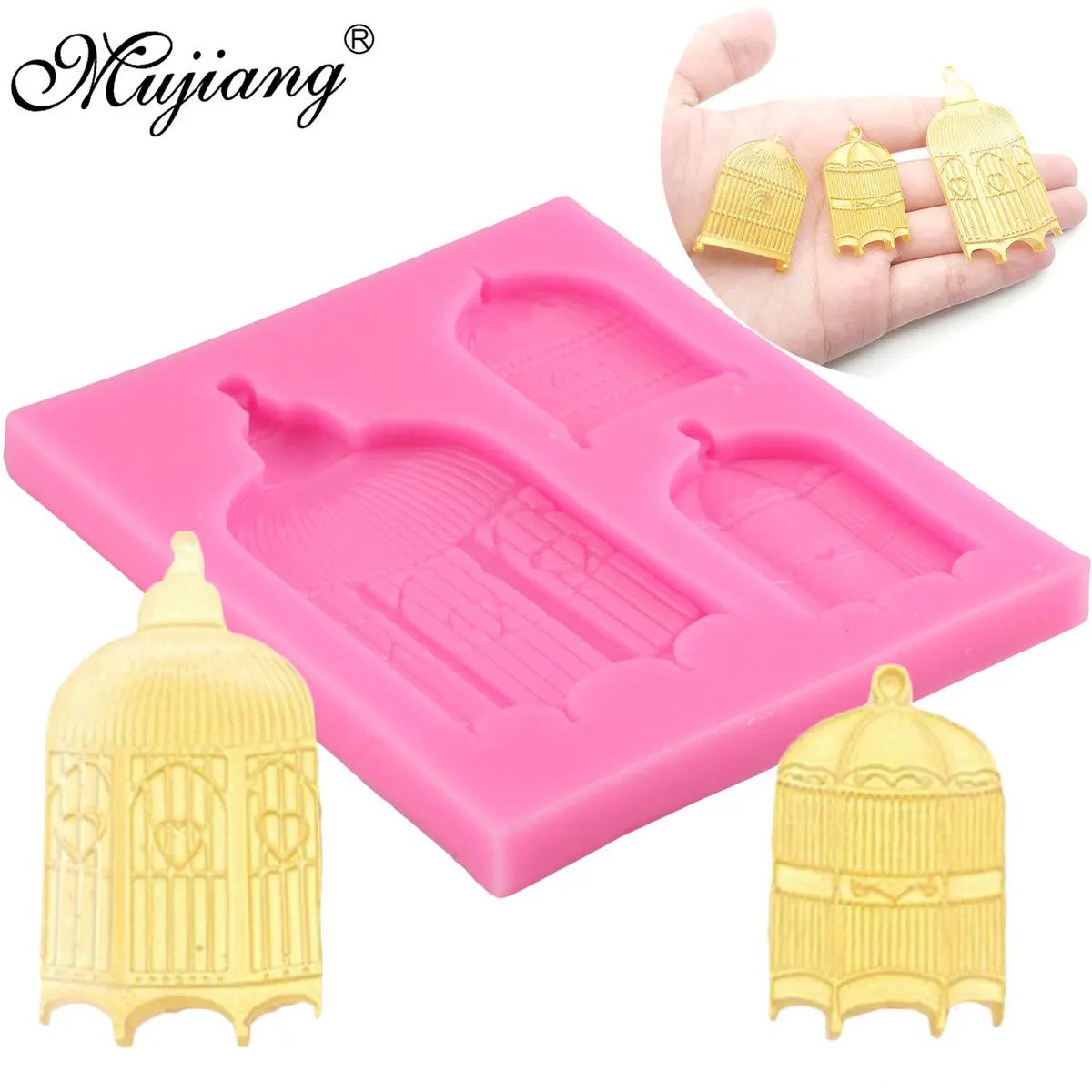 DIY Bird Cages Set Mold Chocolate Cookie Baking Silicone Molds Candy Fimo Clay Mould Sugarcraft Fondant Cake Decorating Tools 
DIY Bird Cages Set Mold Chocolate Cookie Baking Silicone Molds Candy Fimo Clay Mould Sugarcraft Fondant Cake Decorating Tools
