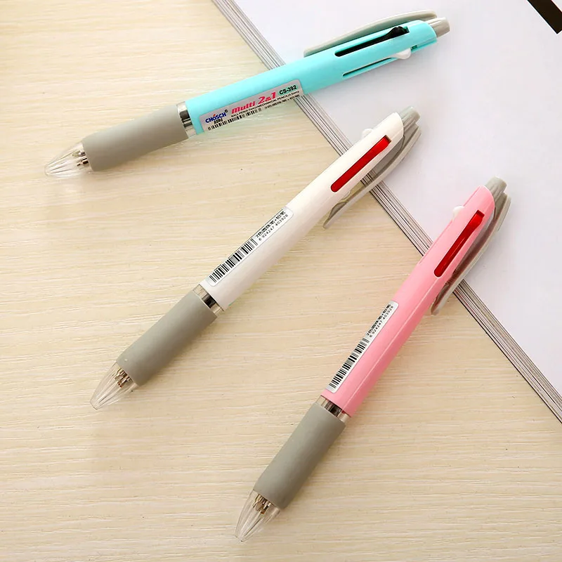 Cute Kawaii Creative Multifunction Plastic Pen With 2 Colors Ballpoint Pen and 1 Automatic Pencil Student 1947
Cute Kawaii Creative Multifunction Plastic Pen With 2 Colors Ballpoint Pen and 1 Automatic Pencil Student 1947