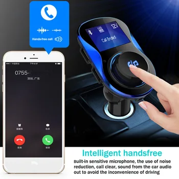Newest Car Bluetooth Receiver Wireless Handsfree FM Transmitter Car Music Player With 1.4 Inch LCD Screen Support TF Card U Disk
Newest Car Bluetooth Receiver Wireless Handsfree FM Transmitter Car Music Player With 1.4 Inch LCD Screen Support TF Card U Disk