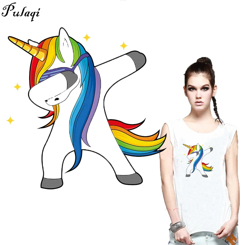 Pulaqi Dabbing Unicorn Ironing Patches for Parent-child DIY Heat Transfer On Clothes Cartoon Animal Patch Washable Appliques H
Pulaqi Dabbing Unicorn Ironing Patches for Parent-child DIY Heat Transfer On Clothes Cartoon Animal Patch Washable Appliques H